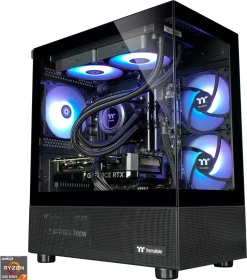 Thermaltake FTW Elite, Black, Ryzen 7 5700X3D, 32GB RAM, 1TB SSD, GeForce RTX 4070 SUPER (PC-000068-DE)