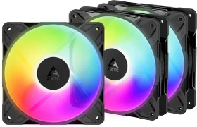 ARCTIC P12 Pro Reverse A-RGB, schwarz, 120mm, 3er-Pack