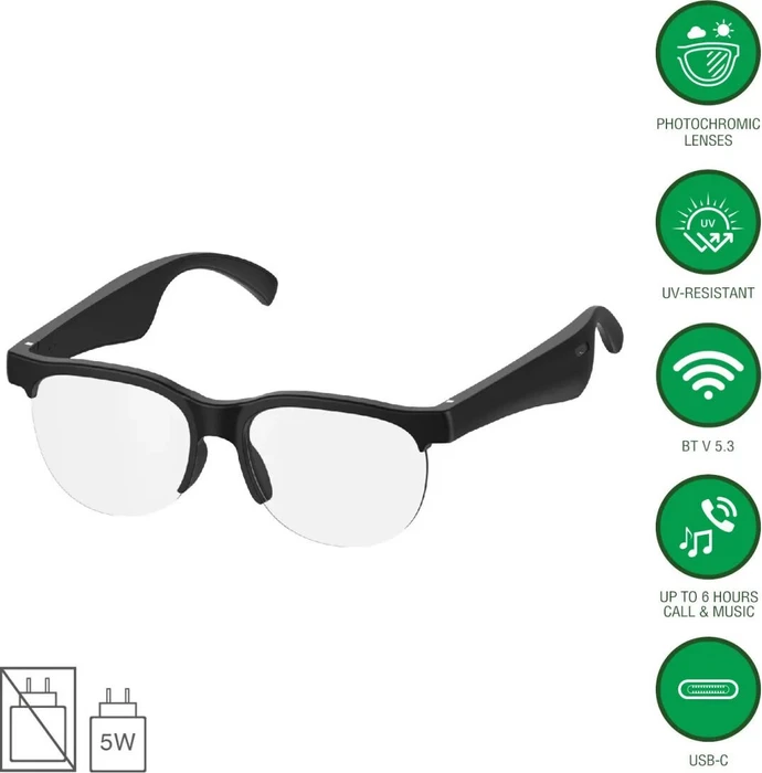 4smarts Wireless SoundGlasses Sport 2 schwarz