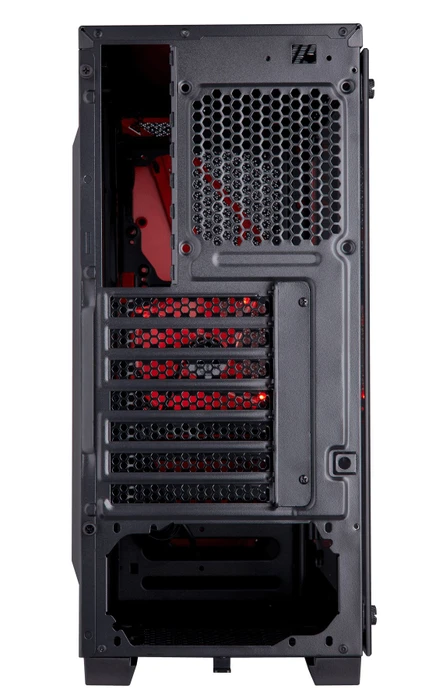 Corsair Carbide Series SPEC-04 TG, schwarz/rot, Glasfenster