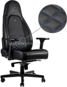 noblechairs Icon Gamingstuhl, schwarz/blau