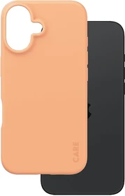 PanzerGlass Care Fashionable Case für Apple iPhone 16 Peach Fuzz