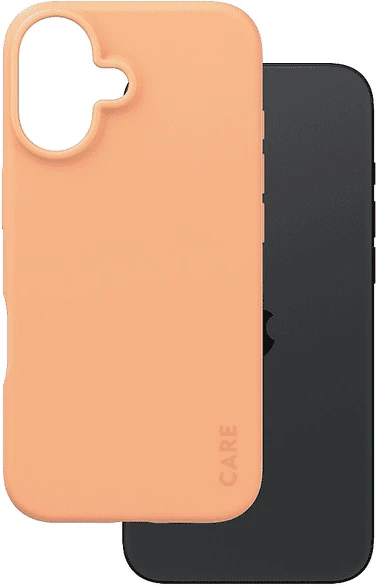PanzerGlass Care Fashionable Case für Apple iPhone 16 Peach Fuzz