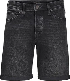 Jack & Jones Regular Fit Shorts Jeans black denim (Herren)