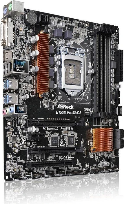 ASRock B150M Pro4S/D3 (Intel 1151)