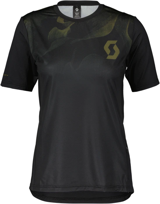 Scott Trail Vertic Trikot kurzarm black/fir green (Damen)