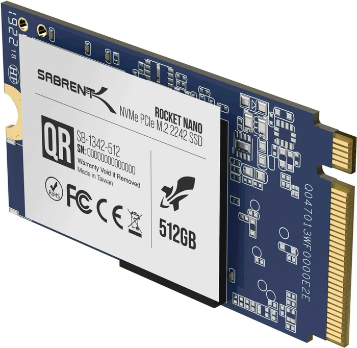 Sabrent Rocket Nano 512GB, M.2 2242 / M-Key / PCIe 3.1 x4
