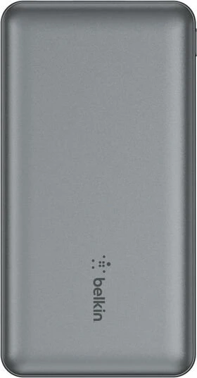 Belkin BoostCharge 3-Port Power Bank 10K + USB-A/USB-C Cable grau