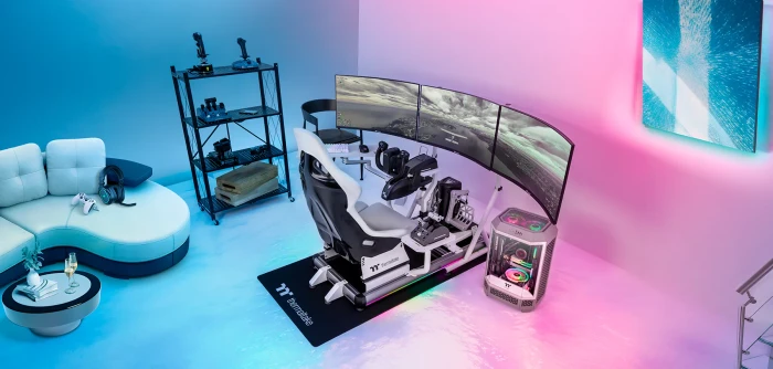 Thermaltake Flight Simulator Cockpit GF500, weiß