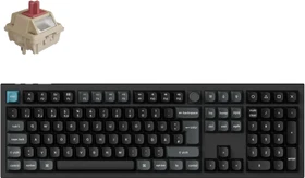 Keychron Q6 Ultra 8K, schwarz, LEDs RGB, hot-swap, Keychron Silk POM RED, USB/Bluetooth, DE (Q6U-M1-DE)