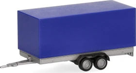Herpa PKW-Planenanhänger 2achs, ultramarinblau