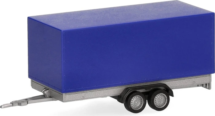 Herpa PKW-Planenanhänger 2achs, ultramarinblau