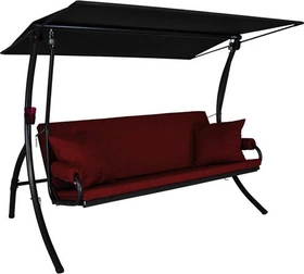 Angerer Elegance Joy Hollywoodschaukel bordeaux/eisengrau