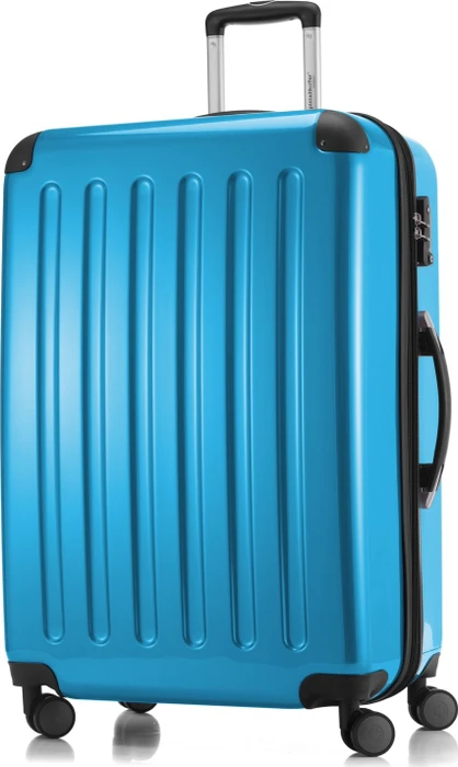Hauptstadtkoffer Alex TSA Spinner erweiterbar 75cm cyanblau glänzend