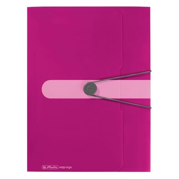 Herlitz Dreiflügelmappe mit Gummizug, A4, beere