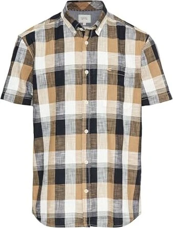 Camel Active Kariertes Hemd kurzarm wood (Herren)