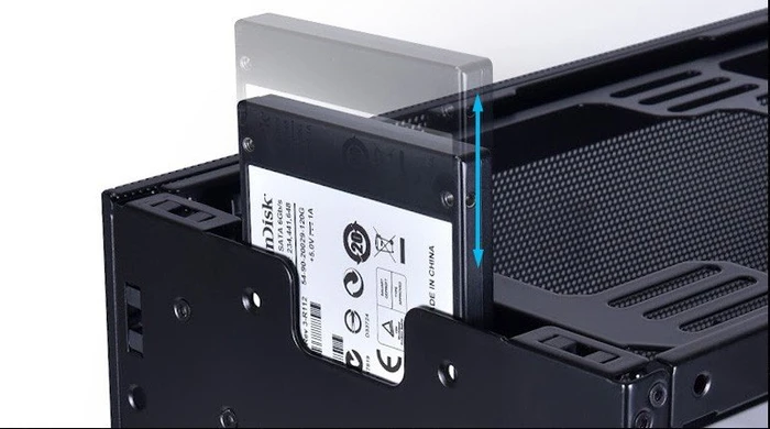 Lian Li Q58, schwarz, PCIe 3.0, Glasfenster, Mini-ITX