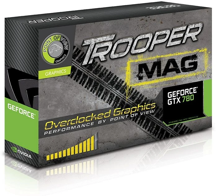 Point of View GeForce GTX 780 Trooper MAG, 3GB GDDR5, 2x DVI, HDMI, DP