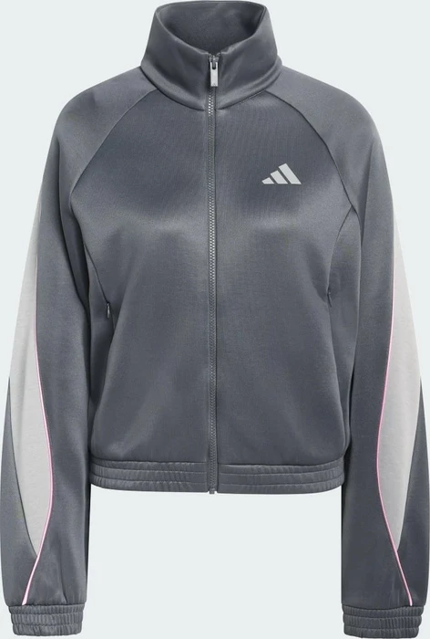 adidas Stadium Trainingsjacke grey six/charcoal solid grey/st tropic bloom (Damen)
