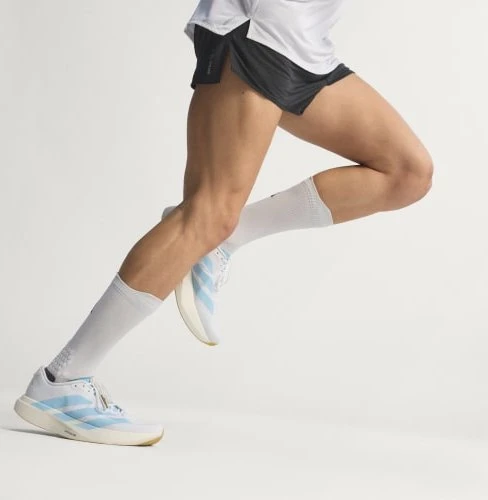 adidas Adizero Evo SL cloud white/clear blue/matte gold (Herren)