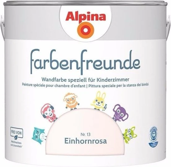 Alpina Farben Farbenfreunde Nr. 13 innen einhornrosa, 2.5l