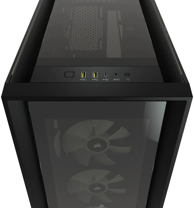 Corsair iCue 5000X RGB Signature Series Shift, schwarz, Glasfenster