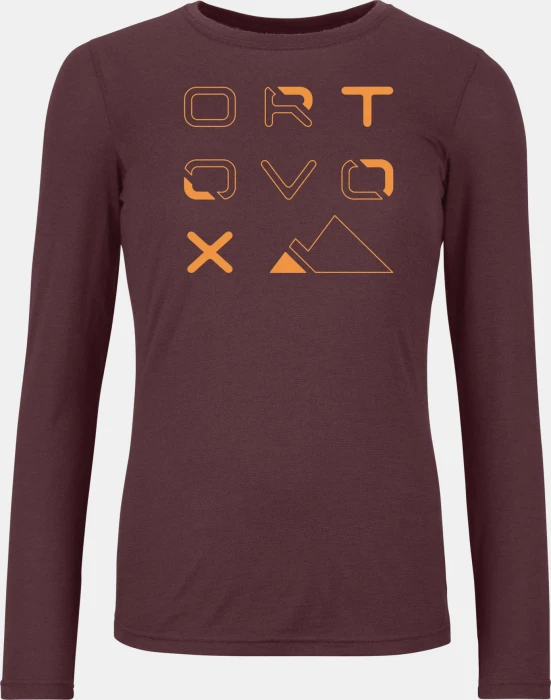 Ortovox 185 Merino Brand Outline Funktionsshirt langarm (Damen)
