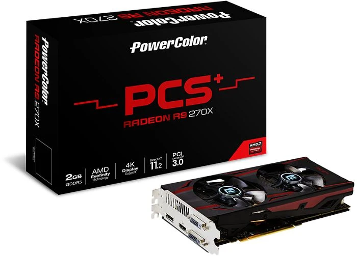 PowerColor Radeon R9 270X PCS+, 2GB GDDR5, 2x DVI, HDMI, DP