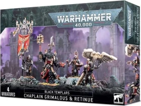 Games Workshop Warhammer 40.000 - Black Templars - Chaplain Grimaldus mit Gefolge