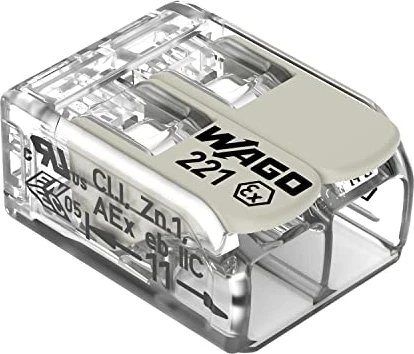 Wago COMPACT-Verbindungsklemme bis 4mm² 105°C 2-Leiter, 100 Stück