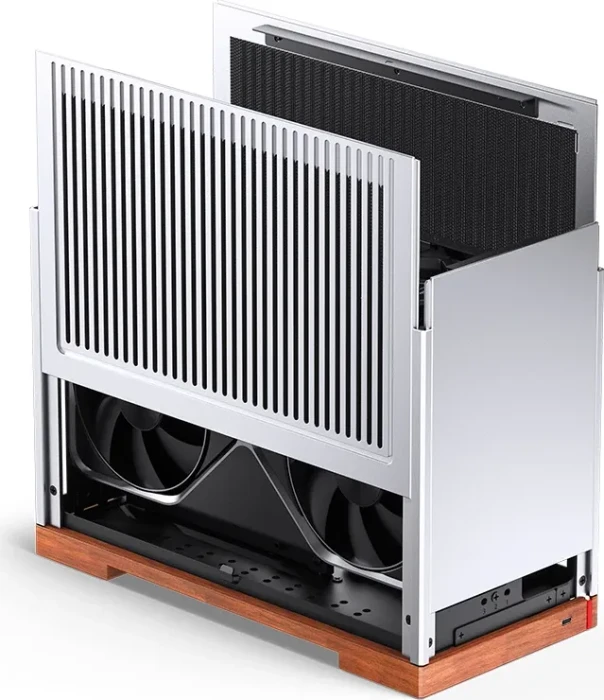 Jonsbo T9 Black, silber/braun, PCIe 5.0 Edition, Mini-ITX