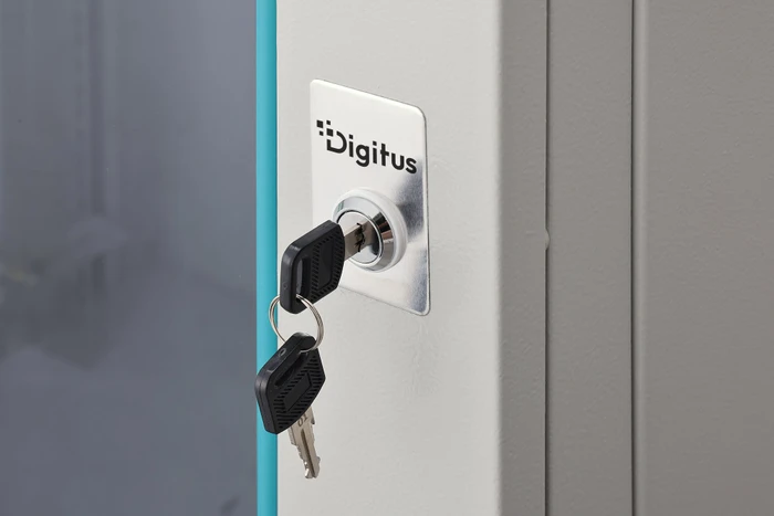 Digitus Dynamic-N Serie 19" Wandgehäuse 16HE, unmontiert, Sicherheitsglastür, IP2X, RAL 7035, 450mm tief