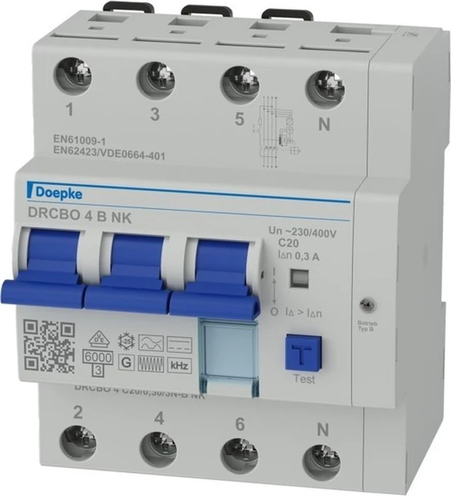 Doepke FI-/LS-Kombinationen DRCBO 4 C20/0,30/3N-B NK