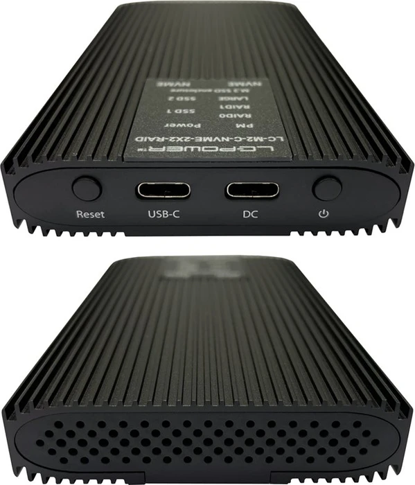 LC-Power LC-M2-C-NVME-2X2-RAID, USB-C 3.2