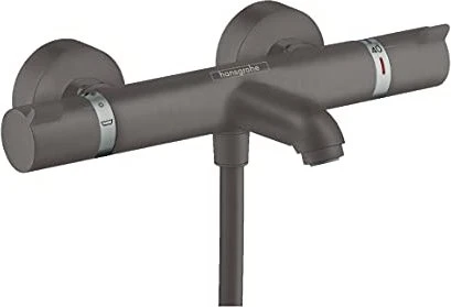 Hansgrohe Ecostat Wannenthermostat Comfort Aufputz brushed black chrome