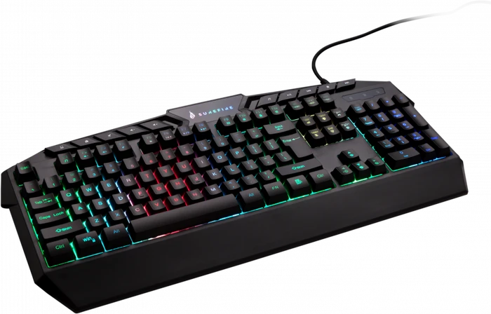 Verbatim SureFire KingPin RGB Gaming Keyboard, LEDs RGB, schwarz, USB, DE