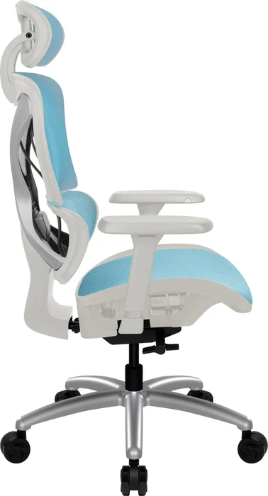 Thunder X3 XTC Chroma Gamingstuhl, weiß/blau