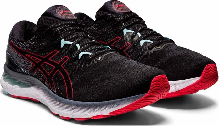 Asics Gel-Nimbus 23 black/electric red (Herren)