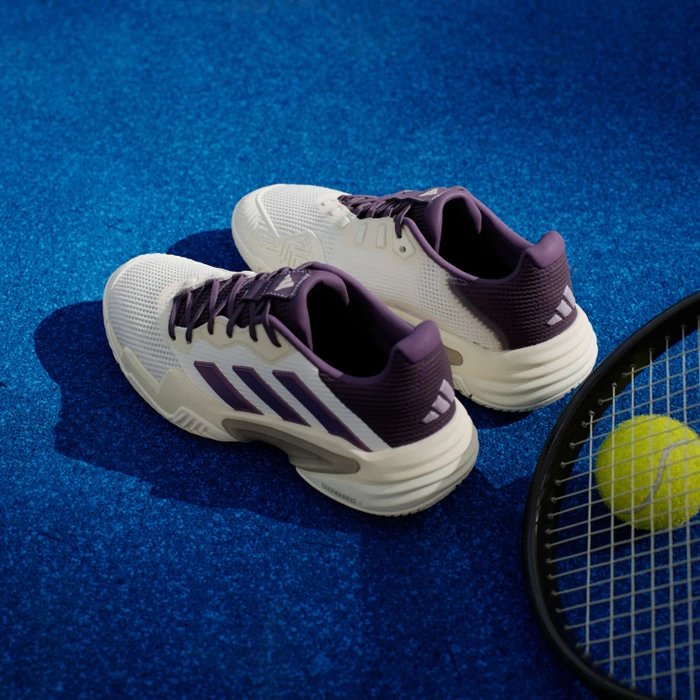 adidas Barricade 13 core white/powder plum/aurora plum (Damen)