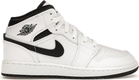 Nike Air Jordan 1 Mid weiß/schwarz (Junior)