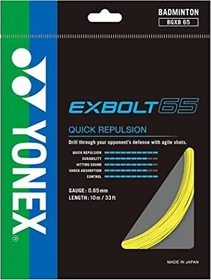 Yonex Exbolt 65 Badmintonsaite gelb 10m