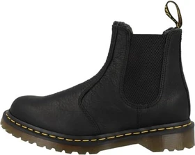 Dr. Martens 2976 Faux Fur Lined Grizzly Leather Chelsea Boots schwarz