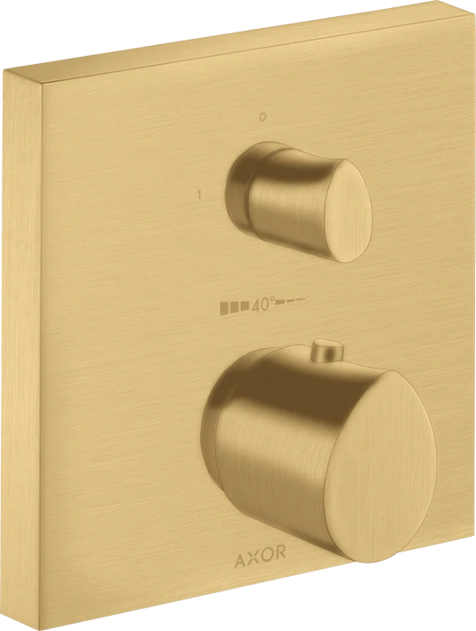 Hansgrohe AXOR Starck Organic Thermostat Unterputz mit Absperrventil brushed gold optic