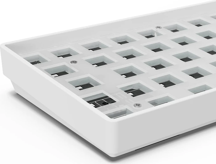 Sharkoon Skiller SGK50 S4 Gen2 Barebone Gaming Tastatur, weiß, ISO/ANSI