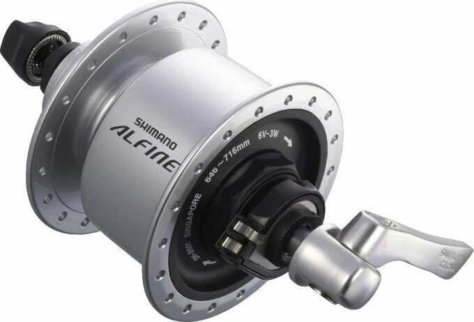 Shimano Alfine DH-S501 32 Loch Nabendynamo silber