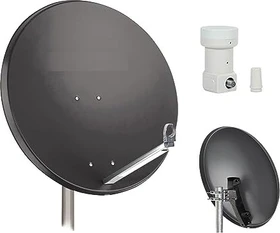 Opticum X80 Stahl anthrazit inkl. Single-LNB