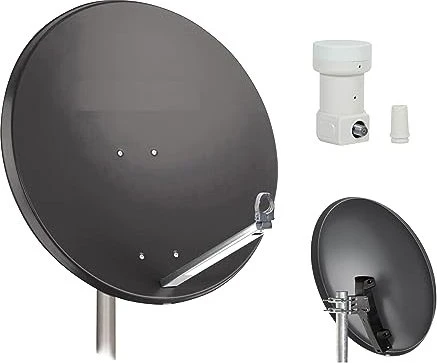 Opticum X80 Stahl anthrazit inkl. Single-LNB