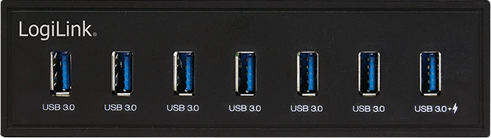 LogiLink UA0342 USB-Hub, 7x USB-A 3.0, USB-A 3.0 [Buchse]