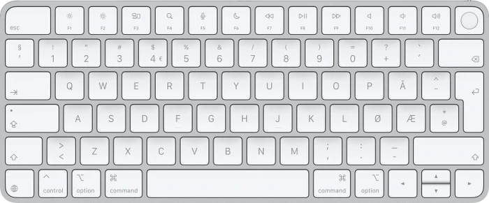 Apple Magic Keyboard mit Touch ID für Mac mit Apple Chip (USB-C), weiß/silber, USB/Bluetooth, NO