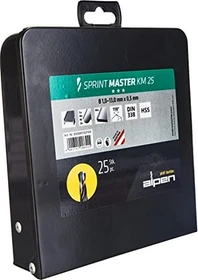 Alpen Sprint Master KM 25 HSS DIN338 Metallbohrer-Sortiment inkl. Werkzeugbox, 25-tlg.